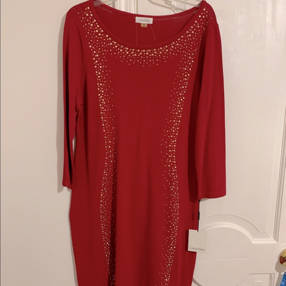 Beautiful red short dress/long top